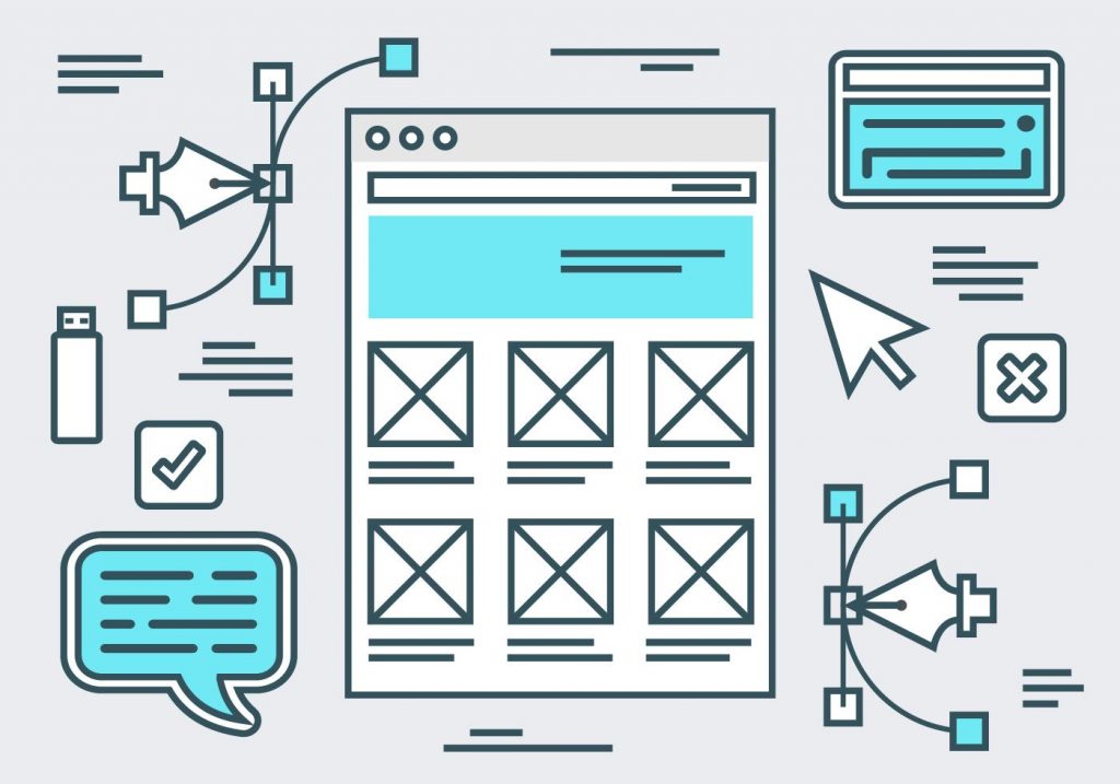 website sketch wireframing
